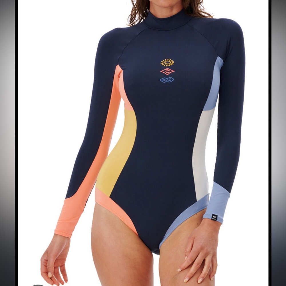 Ripcurl navy colorblock surf suit